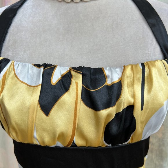 📌Three Pink Hearts Neck-Holder Dress with Mesh Ending Underskirt - Picture 4 of 16